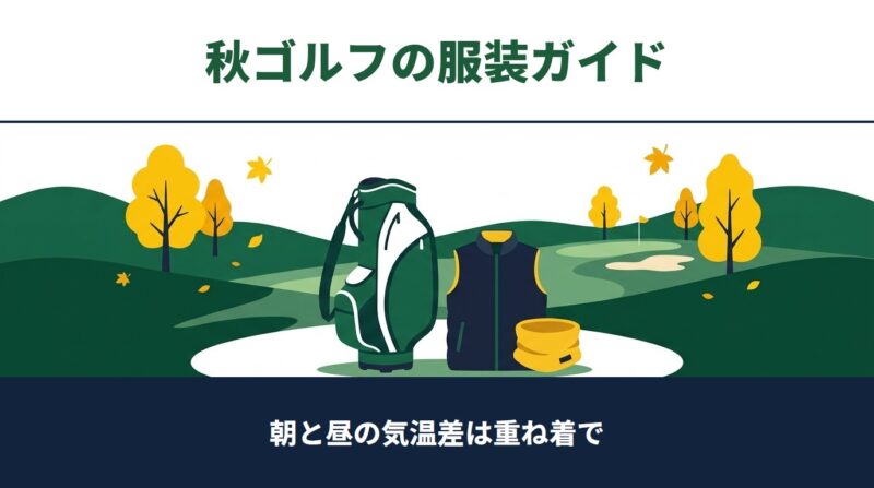 秋ゴルフは「朝と昼の気温差」で失敗する｜重ね着でスコアを守る服装と持ち物ガイド