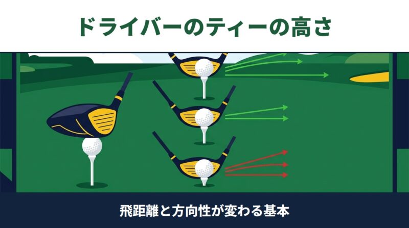 ドライバーが曲がる原因、実は「ティーの高さ」かも｜毎回同じに刺すだけで変わる理由