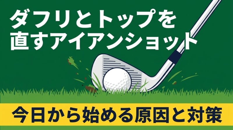 アイアンのダフり・トップは「ボールを上げたい気持ち」から｜原因と今日からできる直し方