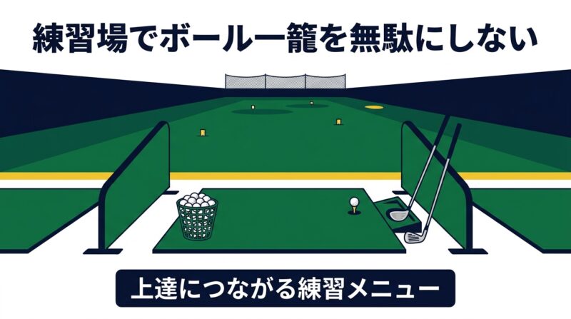 練習場で100球打っても上手くならない人へ｜1カゴを「本番」に変える練習メニュー
