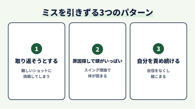 ミスを引きずる3つのパターン