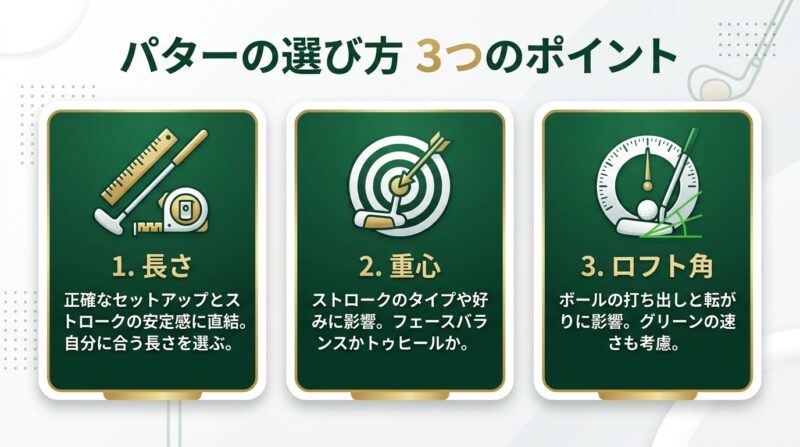 パター選び3つのポイント