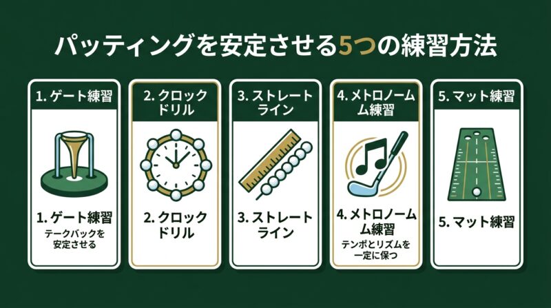 パッティング安定化 練習法5選